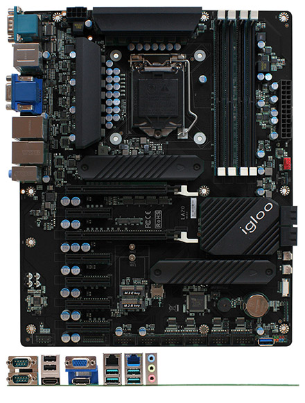 Jetway JLA20-10 (LGA1200 Intel Comet Lake-S Q470E, 2x LAN, 2x COM)