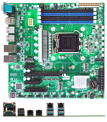 Jetway MM21-Q4700 Micro-ATX (Intel Comet Lake Q470E, LGA1200, 4x LAN)