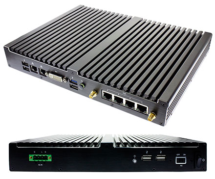 Jetway JBC512F3DG-1900-B (Intel Bay Trail-M, 4x 1000Mbit POE)