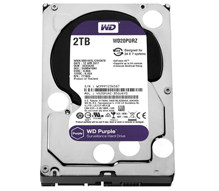 3,5" HDD SATA 2TB (WD Purple WD20PURZ)